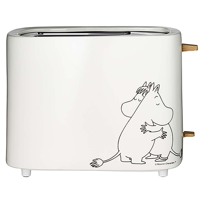 Moomin Ceramic toaster, 2 slices, 875W, white