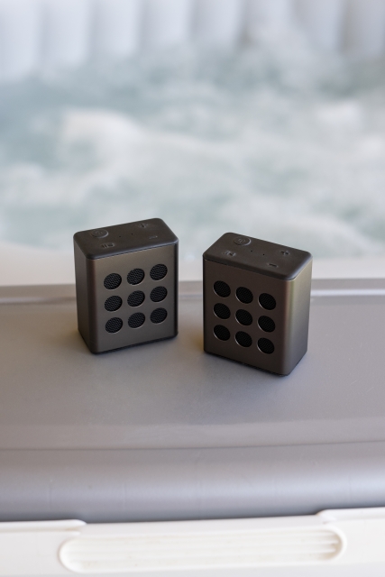 Lenco Bluetooth® stereohögtalare med 8 timmars speltid med tillbehör Grå