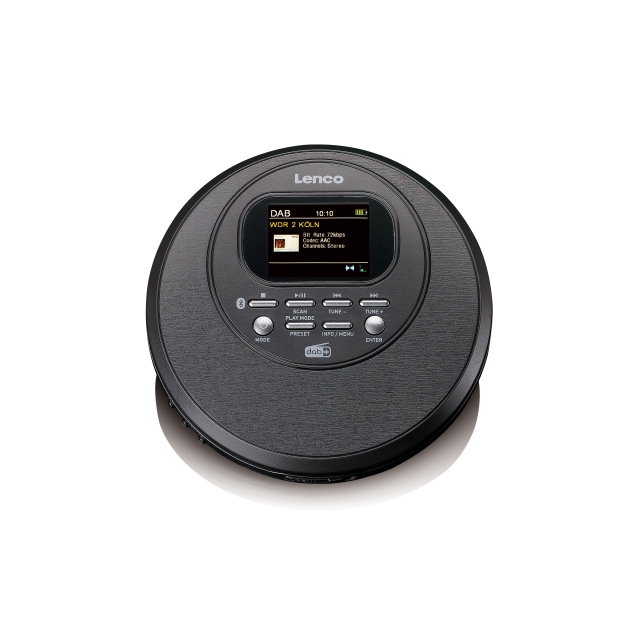Lenco Discman with DAB Bluetooth® and colord TFT Black