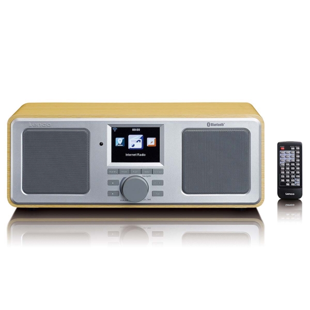 Lenco Internet radio WIFI FM Bluetooth® USB Wood
