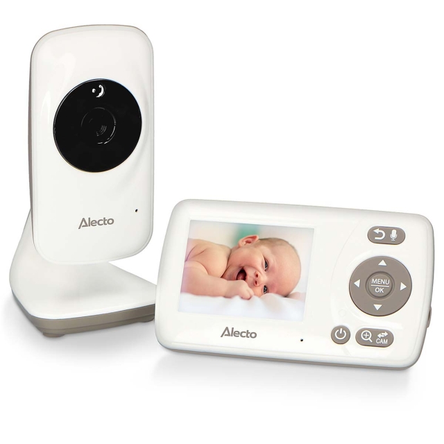 Alecto Video monitor 2,4 inch colour display White / Taupe