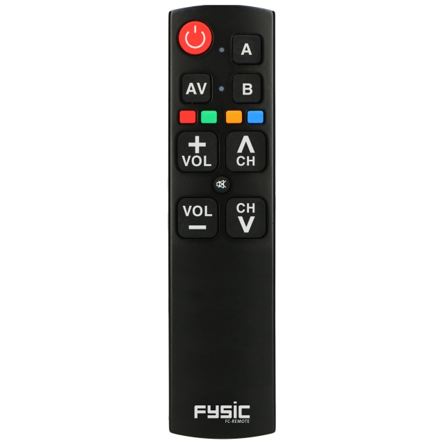 Fysic Simplified universal remote control with large buttons