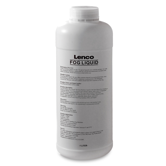 Lenco Universal smoke fluid for smoke machines 1L