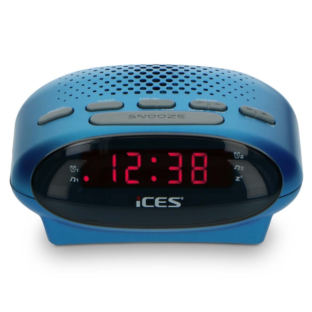ICES Clock radio Blue