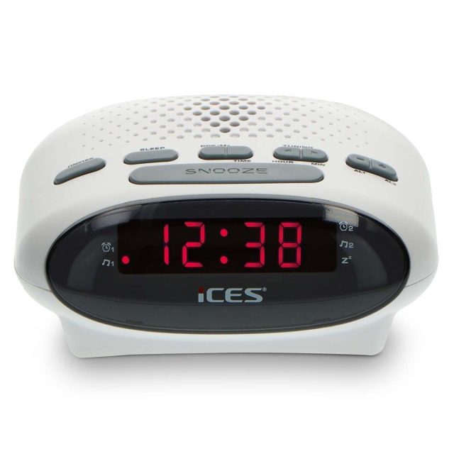 ICES Clock radio White
