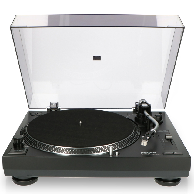 Lenco Direct drive turntable Black