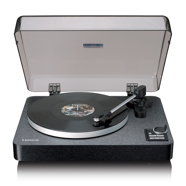 Lenco Fully automatic record player with Bluetooth® transmission and pre-amplifier Metal turntable platter and tonearm Black
