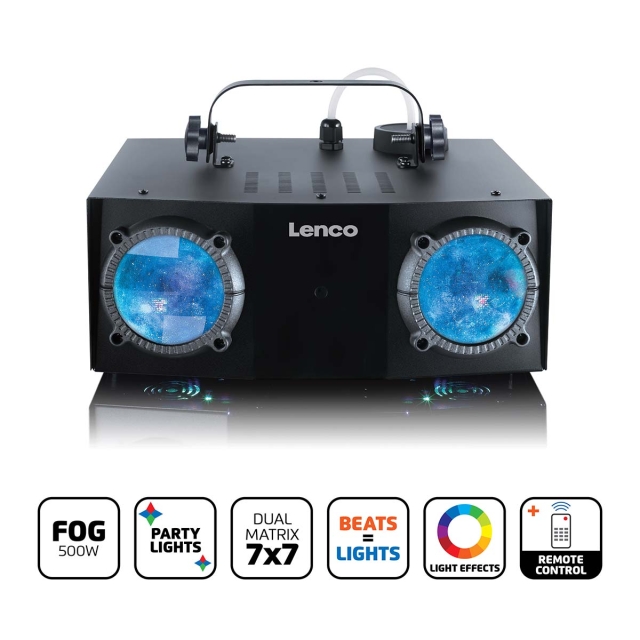 Lenco Dual Matrix party LED light and fog machine