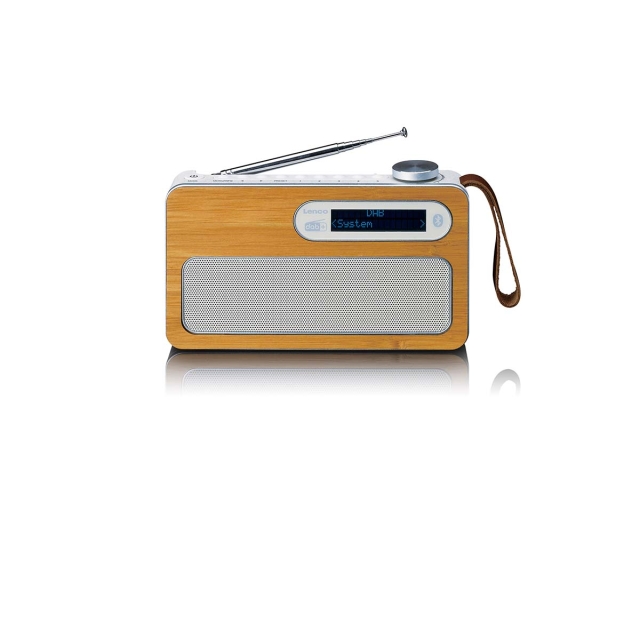 Lenco Portable DAB+ radio with Bluetooth® Eco friendly Bamboo