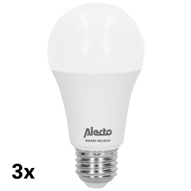 Alecto Smart LED colour lamp with Wi-Fi 3-pack