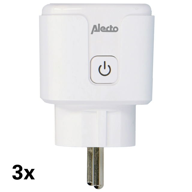 Alecto Smart Wi-Fi plug 16A 3680W 3-pack White