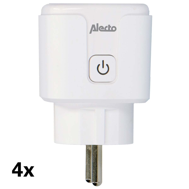 Alecto Smart Wi-Fi plug 16A 3680W 4-pack White