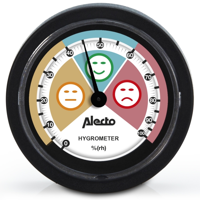 Alecto Analog hygrometer Black