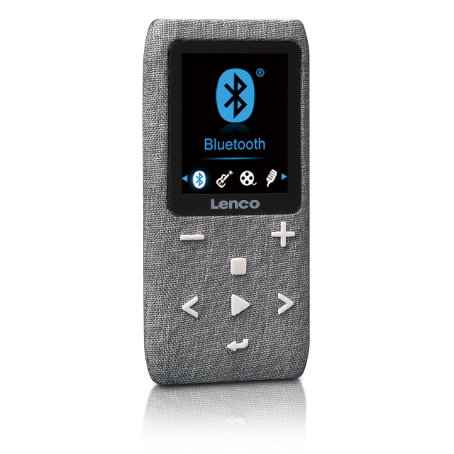 Lenco MP3/MP4 Player with Bluetooth® 8 GB Micro SD Card Grey