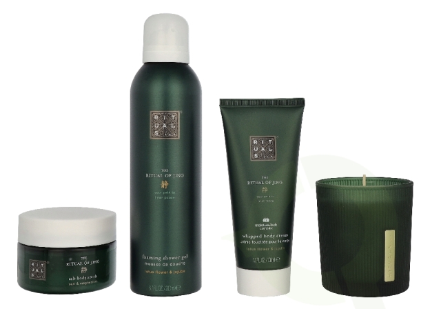 Rituals Jing Medium Giftset 565 ml Scented Candle 140g/Foaming Shower Gel 200ml/Body Cream 100ml/Body Scrub 125g