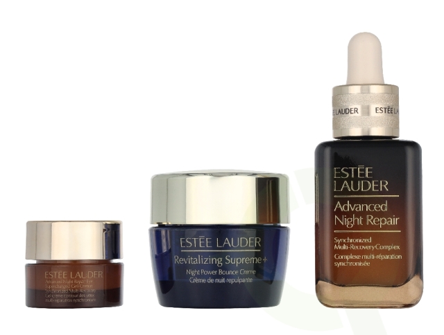 Estee Lauder Nighttime Experts Set 50 ml Advanced Night Repair Complex 30ml/Advanced Night Repair Eye Gel-Cream 5ml/Supreme+ Night Power Bounce Cream 15ml