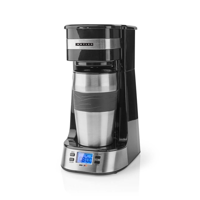 Butler Single-Serve Coffee Maker | 0.4 l | 750 W | Timer function | Insulated travel mug | Auto shut-off | LCD display | Black
