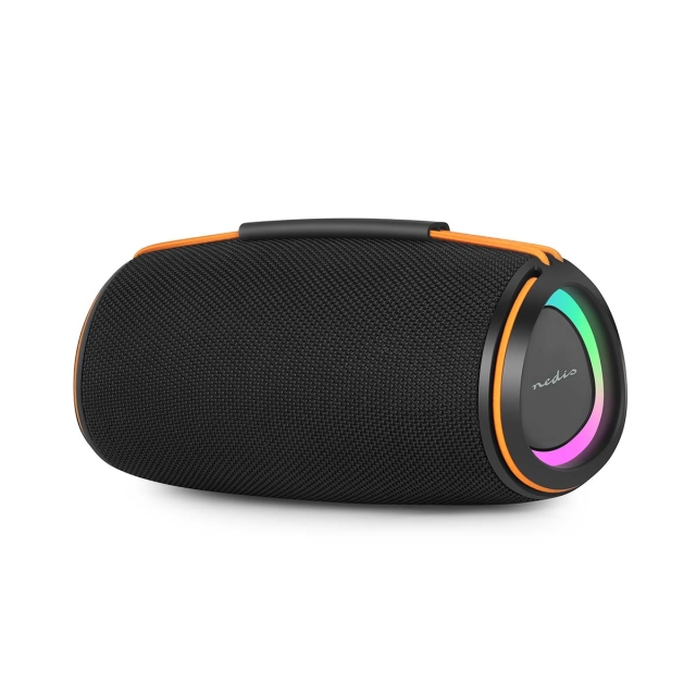 Nedis Bluetooth® Speaker | 360 min | Handheld Design | 60 W | Stereo | Home / Outdoor / Portable | Linkable | Black / Orange
