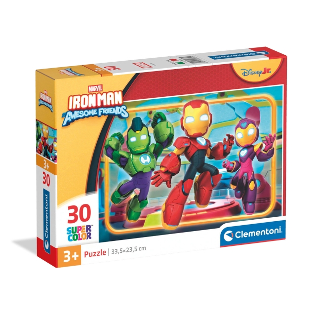 Clementoni Puzzle 30 Pcs Iron-Man and His Awesome Friends