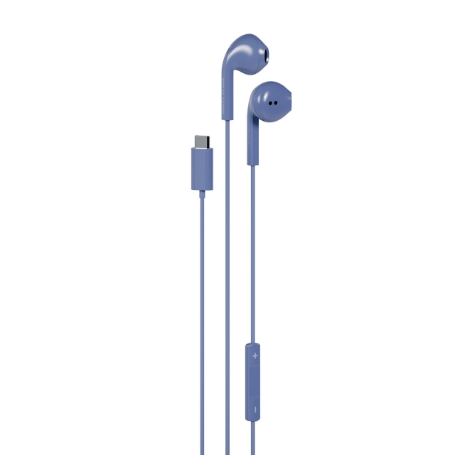 Happy Plugs Headphone In-Ear USB-C Wired Blue