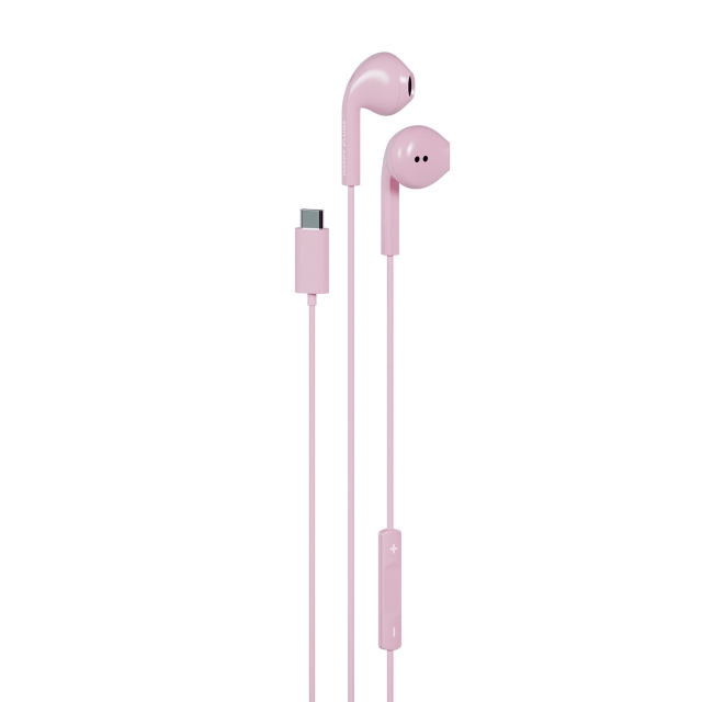 Happy Plugs Headphone In-Ear USB-C Wired Pink