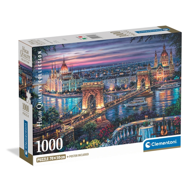 Clementoni Puzzle 1000 Pcs CB Lights of the Danube