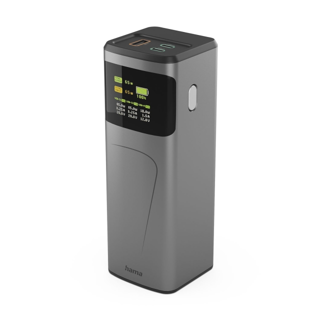Hama Powerbank 20000mah 2xUSB-C 1xUSB-A 65W Fast Charge