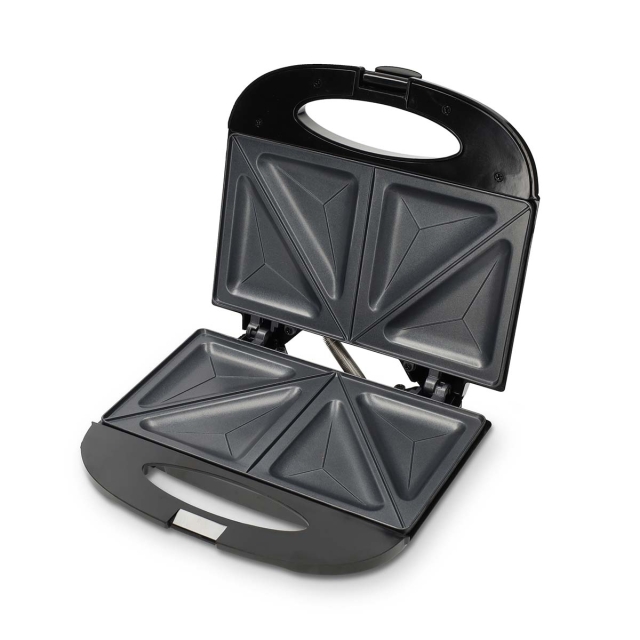 MELISSA Sandwich Maker | 750 W | Sandwich plates | Automatic temperature control | Non-stick Coating | Black