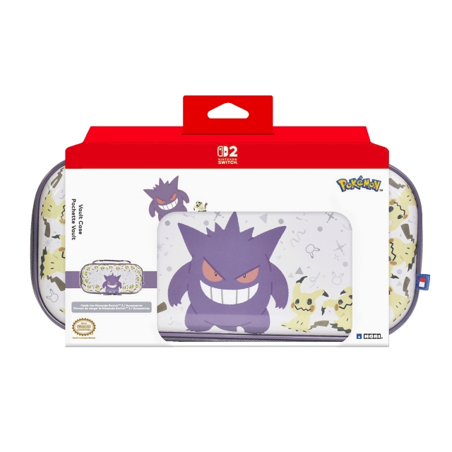 Hori Vault Case for Switch 2 - Gengar & Mimikyu - Purple