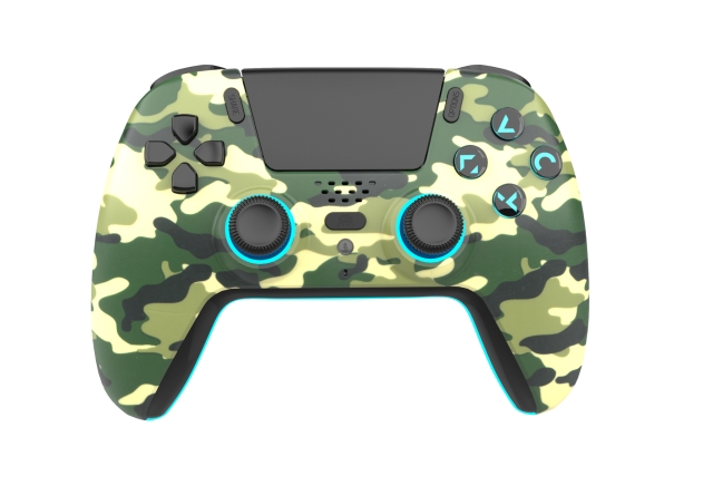 Freaks and Geeks Wireless Bluetooth Controller for PS5- LED - Green Camo