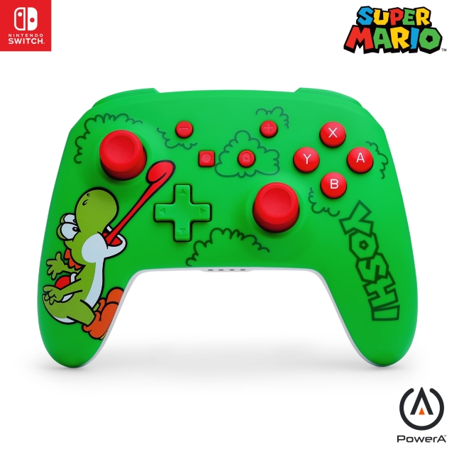 PowerA Wireless Controller for Nintendo Switch - Hungry Yoshi - Green