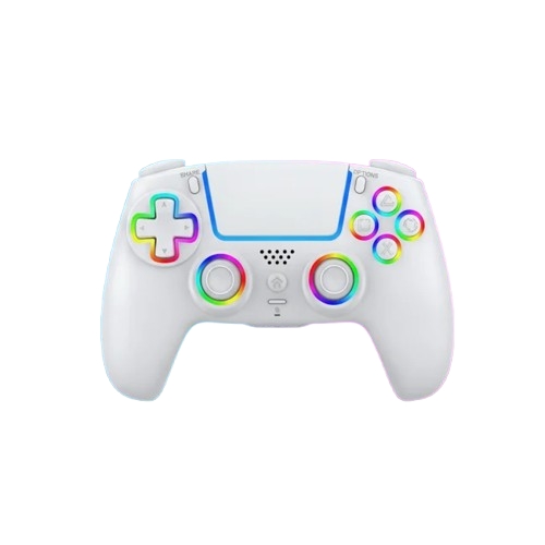 Deep Explorer Wireless RGB Pro controller - PS5 (White)