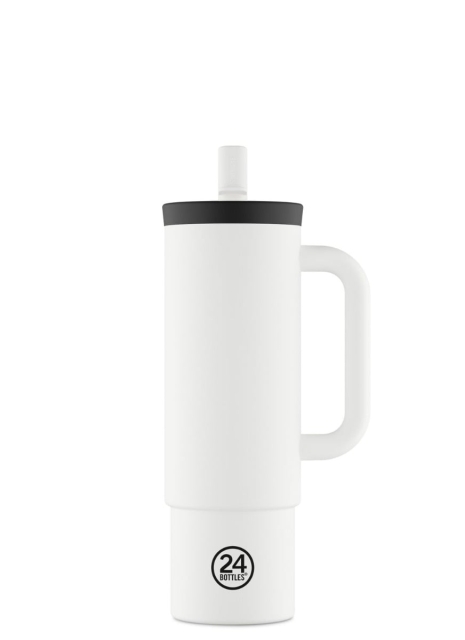 24Bottles Straw Cup - Ice White - 800 ml