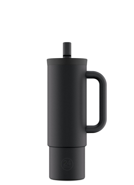 24Bottles Straw Cup - Tuxedo Black - 800 ml