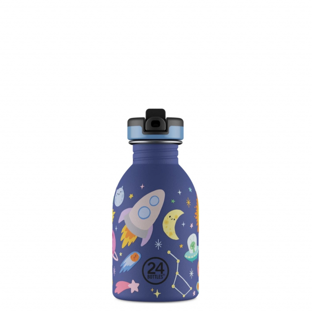 24Bottles Urban Bottle - Space Friends - Blå - 250 ml