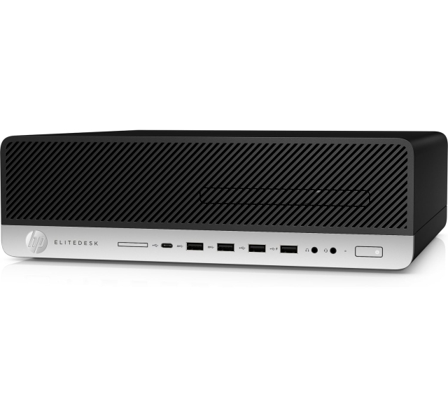 T1A HP EliteDesk 800 G4 Refurbished i5-8500 8GB 256GB Win10 Pro SFF PC Black, Silver