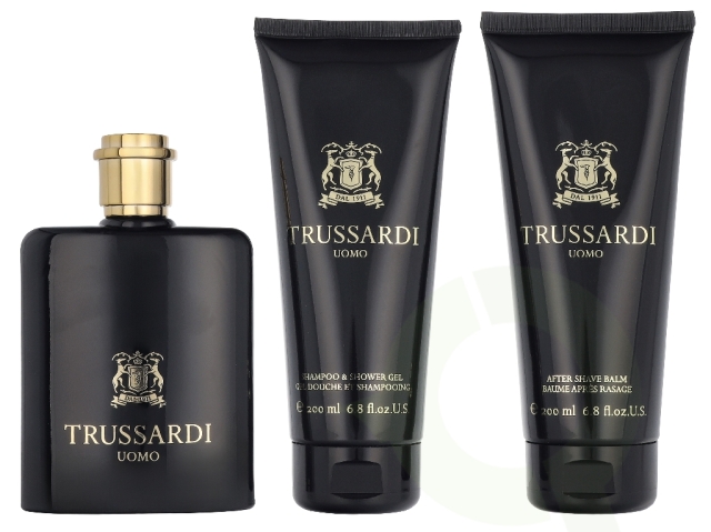 Trussardi Uomo Giftset 500 ml Edp Spray 100ml/Shampooo & Shower Gel 200ml/After Shave Balm 200ml