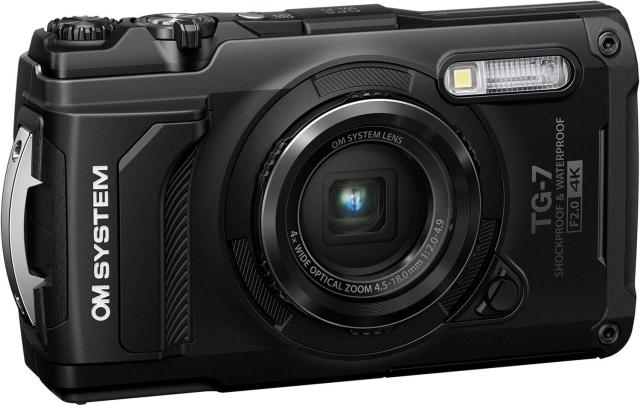 OM Digital Solutions OM SYSTEM Tough TG-7 Digital Camera, Black