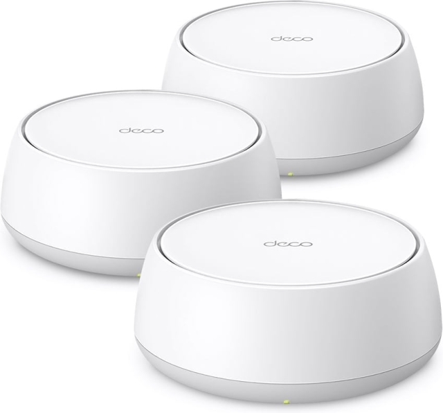 TP-Link Deco BE25 Dual-Band WiFi 7 Mesh System, 3-pack