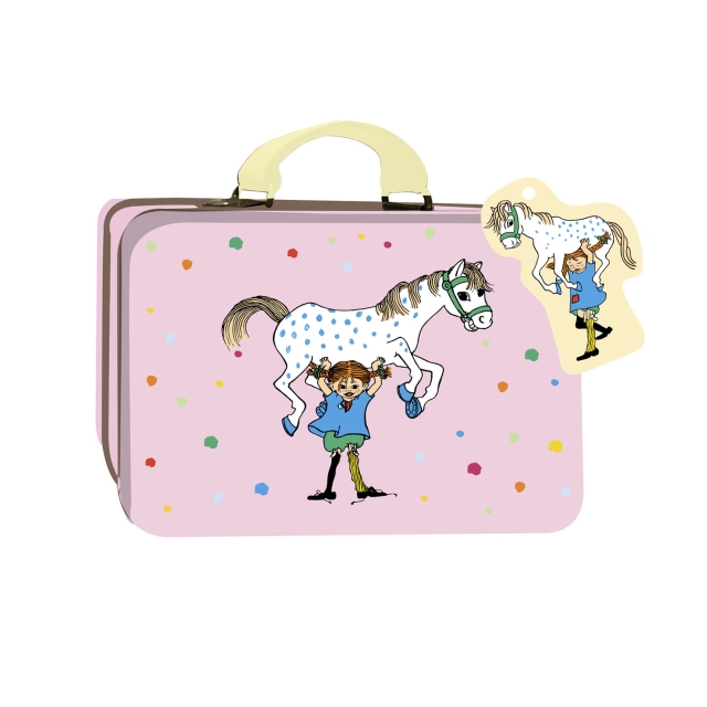 ASTRID LINDGREN Suitcase Pippi Longstocking - Small Tin Suitcase Pink