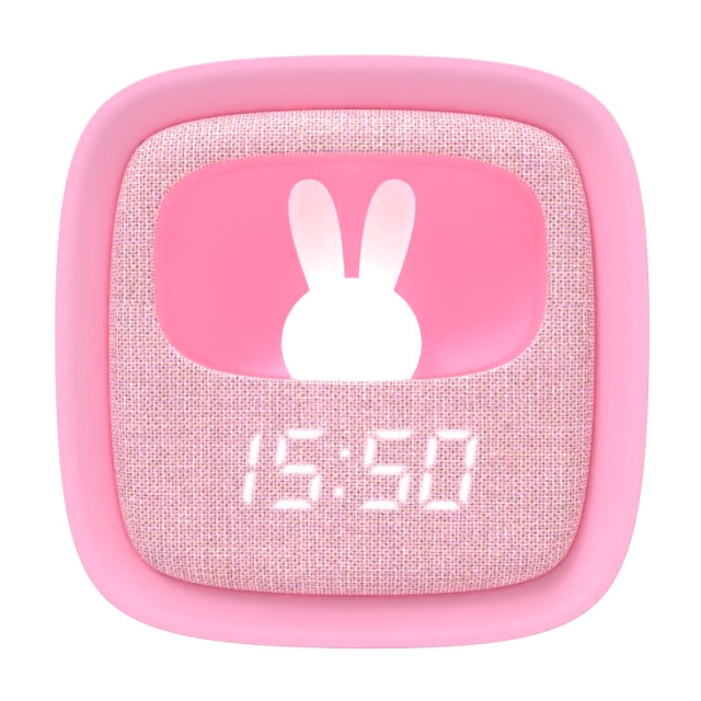 Mobility On Board Alarm Clock with Light Billy Clock Pink Marshmallow