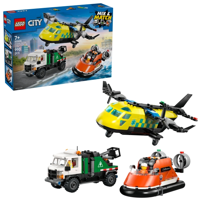 LEGO LEGO City - Airplane, Service Truck & Hovercraft Remix (60505)