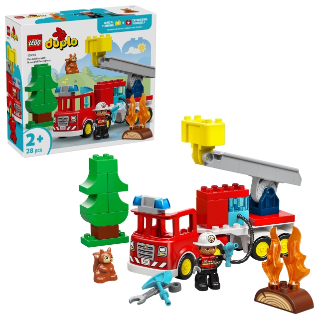 LEGO DUPLO Town - Fire Engine with Hose and Firefighter (10473)
