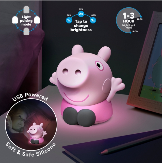Paladone Peppa Pig Silicone Light Rechargeable