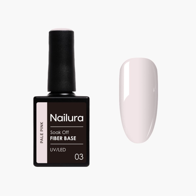 Nailura Fiber Base - Pale Pink - 10 ml