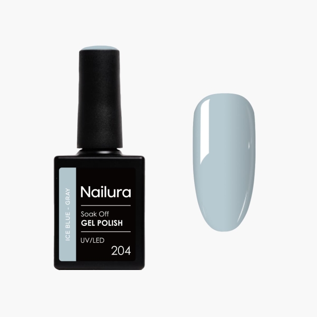 Nailura Gel Polish 204 - Ice Blue Gray - 10 ml