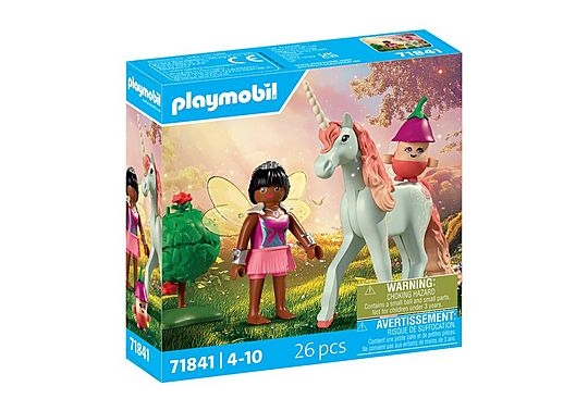 Playmobil Collectible Unicorn: Sky Rose with Fairy (71841)