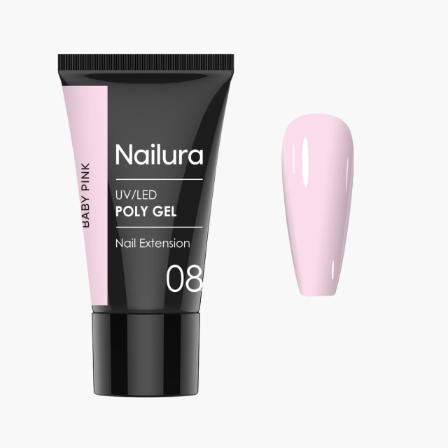 Nailura Poly Gel 8 - Baby Pink - 30 ml