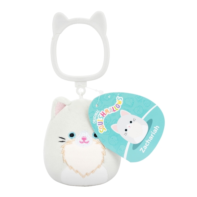 Squishmallows 9 cm P26 Clip-On -  Zachariah Cat