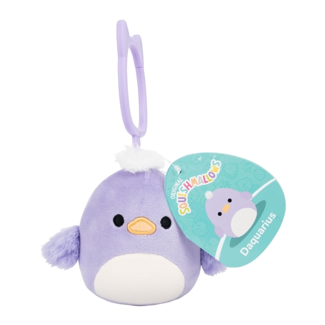 Squishmallows 9 cm P26 Clip-On - Daquarius Duck